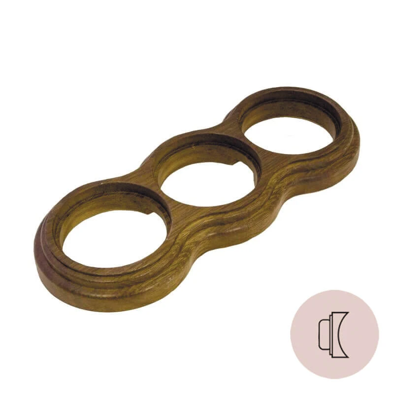 Рамка на бревно D240 мм. 3 местная, восьмерка, дуб зеленый НО33ДЗ240 Salvador Рамка на бревно D240 мм. 3 местная, восьмерка, дуб зеленый НО33ДЗ240 Salvador