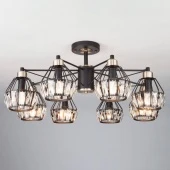 Люстра в стиле лофт Lord 70075/8черн ЕВРОСВЕТ