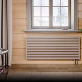 Дизайнерский радиатор Piazza 30 - 1200 Mandarino, алюминий