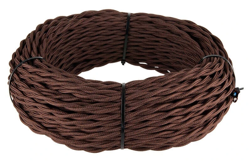 Ретро кабель витой (50 м.) 3*2.5, коричневый, W6453614 Werkel