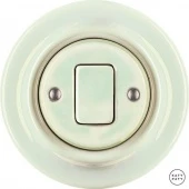 Ретро выключатель жемчужный глянцевый OPCOGWdm Katy Paty диммер