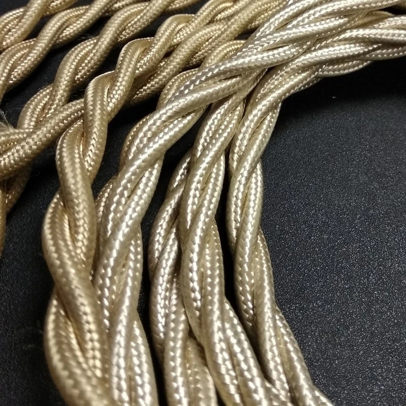 Ретро кабель термостойкий электрический, шампань, SAN/L 3*2.5 Salvador Ретро кабель термостойкий электрический, шампань, SAN/L 3*2.5 Salvador