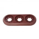 Рамка 3 местная, ЮЛИГ.735212.472 коричневый Bylectrica