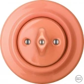 Ретро выключатель лосось глянцевый PNSAGds Katy Paty диммер для ламп накаливания