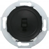 Ретро выключатель проходной, черный, 880808-1 LK Studio Vintage, одноклавишный