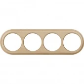 Рамка 4 местная Legend, светлый бук, a040273 Werkel