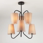 Подвесной светильник в стиле лофт Loretta 70060/6 черный ЕВРОСВЕТ