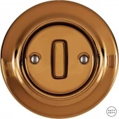 Ретро выключатель медный глянцевый OPCUNGSl7 Katy Paty перекрестный