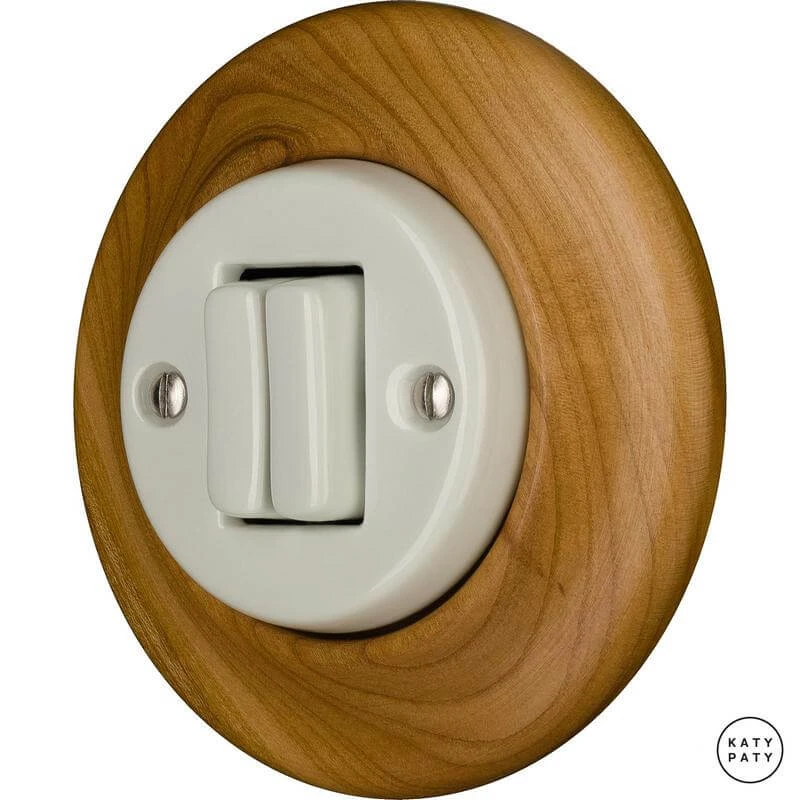 Ретро выключатель вишня матовая LIPAM2Sl5 Katy Paty двухклавишный Ретро выключатель вишня матовая LIPAM2Sl5 Katy Paty двухклавишный