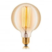 Ретро лампа накаливания G125 F2-L, E27, прозрачная, 054-027 Sun Lumen