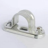 Скоба крепежная двухсторонняя с основанием D25 мм., сталь, BSS25 Petrucci