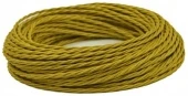 Ретро кабель витой электрический (50м) 2*0.75, шафран, серия Twist, Interior Electric