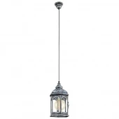 Лофт светильник подвесной Redford 1, серебро античное, 49225 Eglo