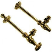 Ретро клапаны угловые с трубками для радиаторов Old Style 1/2" золото A339-1500DE15 S.R.Rubinetterie