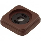 Рамка с пластиковой вставкой 1 местная, коричневый, квадрат, P120-K ФД КерамикЪ