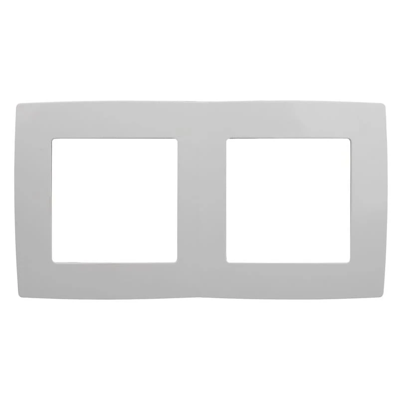 Дизайнерская рамка 2 местная, белый, Б0014751 Эра, серия 12 Дизайнерская рамка 2 местная, белый, Б0014751 Эра, серия 12