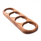 Накладка на бревно 240 мм. 4 местная, ясень в масле, ОМРСМ4-240 DecoWood