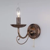 Настенный светильник в стиле лофт Provence, 22404/1 черный с золотом ЕВРОСВЕТ