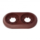 Рамка 2 местная, ЮЛИГ.735212.471 коричневый Bylectrica