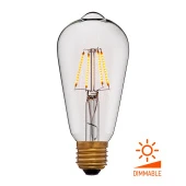 Ретро лампа светодиодная ST64 2C4, E27, прозрачная, 056-755 Sun Lumen