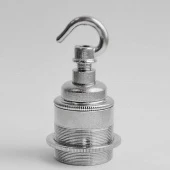 Патрон для ретро лампы с кольцом и крюком 76/1 ETN+7069N никель S. Lilley & Son