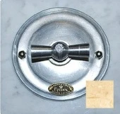 Рамка 1 местная D80, мрамор Крема Нова, прямоугольник, К0011КвКН ГусевЪ