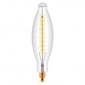 Ретро лампа накаливания F5, E40, прозрачная, 053-457 Sun Lumen