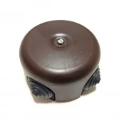 Распределительная коробка D78, коричневый матовый, B1-521-02M-К BIRONI с 4 кабельными вводами в комплекте