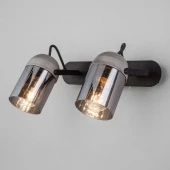 Спот в стиле лофт Mars, 20122/2 черный/тертый серый ЕВРОСВЕТ