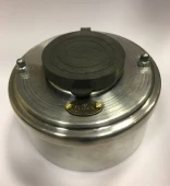 Розетка с заземлением, механизм Legrand, алюминий, 13110И-100/з ГусевЪ