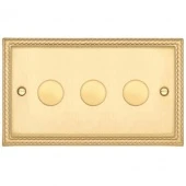 Ретро выключатель Colossal Медовый жаккард, CME2023-2-250-MBR T&J Electric диммер проходной