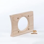 Сдвоенная накладка на бревно D180 мм., встраиваемая, ясень, V1,5-180 naBrevno