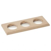 Рамка 3 местная, прямоугольник, бук натуральный, 1М-БН23 Vintage