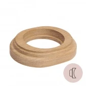 Рамка на бревно D220 мм. 1 местная, овал, дуб неокрашенный НО11НК220 Salvador