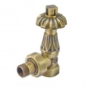 Ретро вентиль термостатический угловой для радиатора 3/4" бронза V68120MA Сarlo Poletti