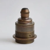 Патрон для ретро лампы с кольцом 76-ETH состаренная латунь S. Lilley & Son