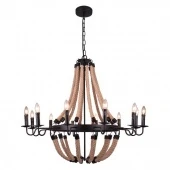 Люстра подвесная Marsiglia в стиле лофт, коричневый, A8956LM-12BK Arte Lamp