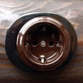 Одинарная накладка на бревно от 280 мм., черный, N013.11.01 Derevfarfor, серия РетроБлокхаус