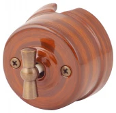 Ретро выключатель лопачо, OP11LP (KM) Salvador одноклавишный проходной