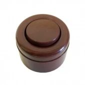 Ретро выключатель, ABS пластик, коричневый, Interior Electric одноклавишный, проходной