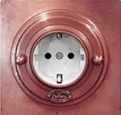 Рамка 1 местная D80, медь, прямоугольник, М0011Р ГусевЪ