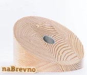 Накладка на скошенный потолок D140, 0.L3-25-S сосна, угол 25 градусов naBrevno