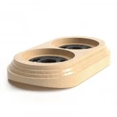 Рамка 2 местная на бревно D240 мм. натуральное дерево, 058-827 Sun Lumen