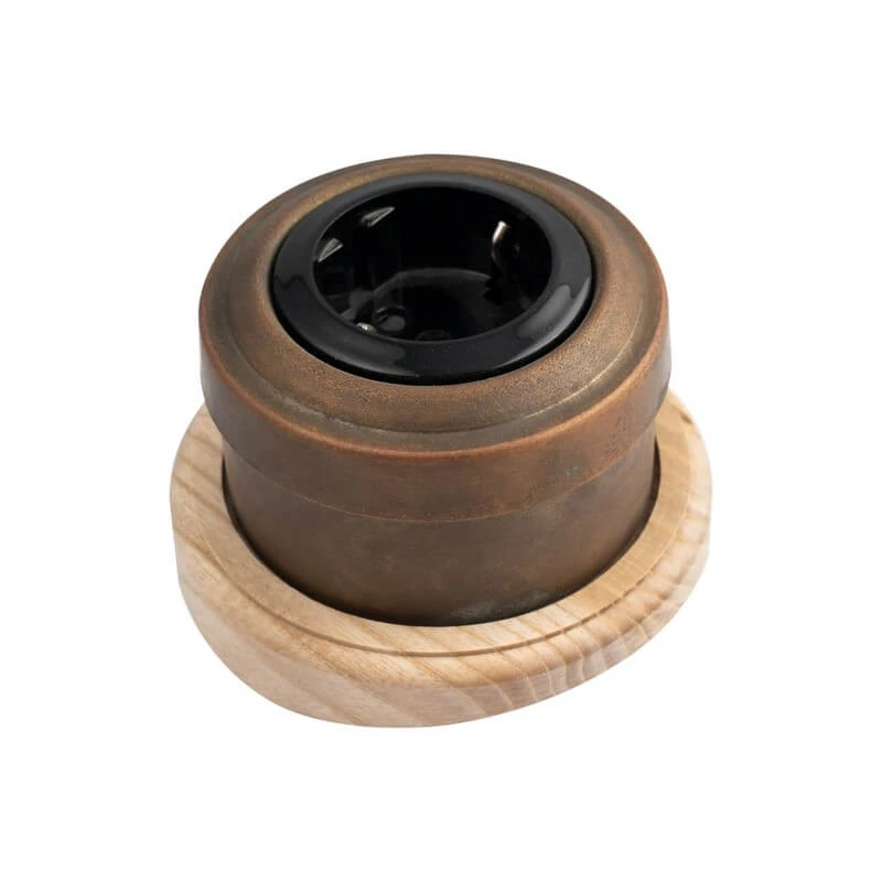 Накладка на бревно 240 мм. 1 местная, под ретро электрику из металла, ясень натуральный, ОМРП1-240 DecoWood Накладка на бревно 240 мм. 1 местная, под ретро электрику из металла, ясень натуральный, ОМРП1-240 DecoWood