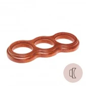 Рамка на бревно D220 мм. 3 местная, восьмерка, вишня НО33ВШ220 Salvador