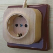 Одинарная накладка на бревно 220-280 мм., коричневый, N012.01.02 DerevFarfor, серия ЭкономБревно