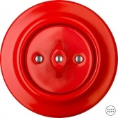 Ретро выключатель ярко-красный глянцевый NIROG1 Katy Paty одноклавишный