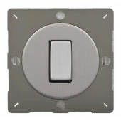 Ретро выключатель Brushed Steel, матовая сталь, Z1EG7S Varilight перекрестный