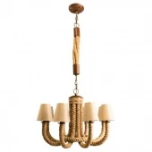 Люстра подвесная Corda в стиле лофт, коричневый, A8958LM-8BR Arte Lamp