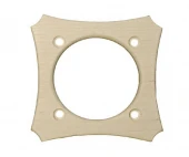 Накладка на бревно 300 мм. 1 местная, береза натуральная, НВФ300-1 DecoWood